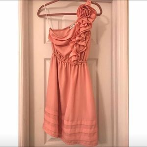 One-Shoulder Ruffled Dress